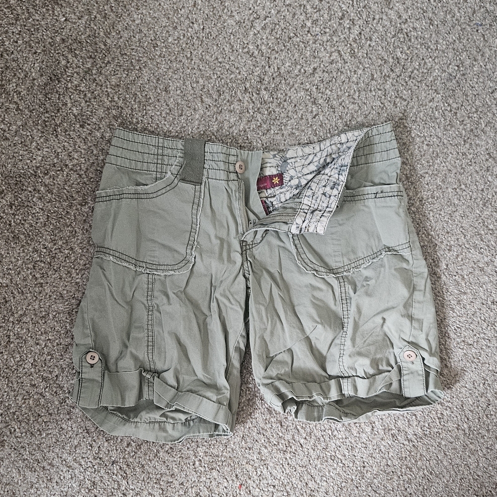 Women's Casual Green Shorts